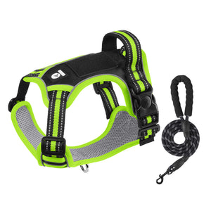 Anti-break-free + AirTag + reflection-Dog leash, anti-breaking, large dog chest strap reflective medium and large dog dog leash outdoor dog