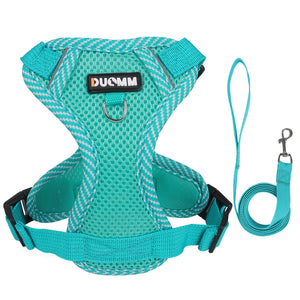 New cat traction rope vest-style pet chest strap reflective breathable and anti-breaking small dog walking cat traction rope