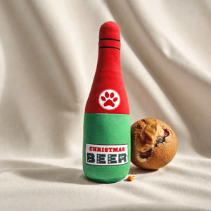Dog toys simulation wine bottle chewing and chewing self hi dog and cat plush toys teeth grinding teeth sound toys