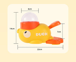 Pet cat feeder toy little yellow duck smart interactive dog feeding machine puppy missed food