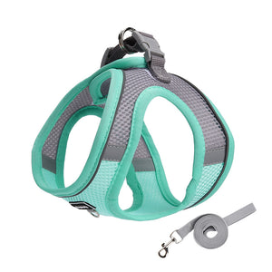 New cat and dog leash light and breathable reflective pet chest strap Bichon anti-breaking dog leash cat leash