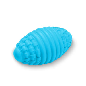 Sounding Threaded Rugby Ball Chew Dogs, Durable Interactive Self-Entertainment Rubber Pet Toy