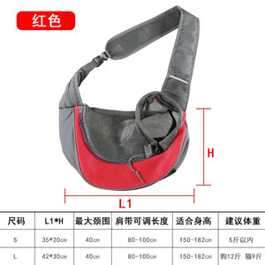 Dog Bag Pet Puppy Carrier S/L Outdoor Travel Dog Shoulder Bag Mesh Oxford Sling Handbag Tote Pouch Yorkie Chihuahua Holder