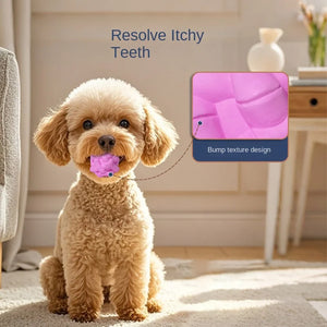 Natural Rubber Molar Chewing Puppy Toy Ball Bite Not Rotten Interactive Training Self-Hi Relieving Stuffy Environmentally Friend