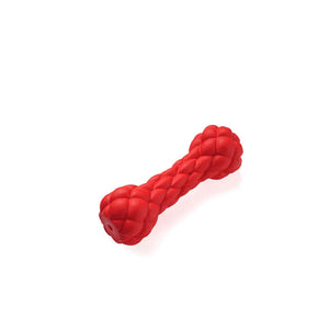 Rubber Chewing Molar Teeth Cleaning Pet Toy Interactive Self-Hi Bubble Sound Dumbbell Dog Bite-Resistant Toys