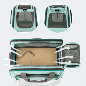 Pet Carrier Pet Portable Going Out Convenient Side Backpack Travel Transportable Pet Accessories Foldable Breathable Cat Bag
