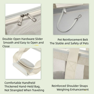 Durable Portable Cat Tote Pouch Mesh Lightweight Pet Handbag Breathable Thickened Pet Tote Bag Pets Supplies