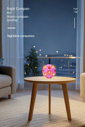 Natural Rubber Molar Teeth Cleaning Light-Emitting Medium-Sized Toy Ball Interactive Training Self-Hi Relieving Stuffy Dog