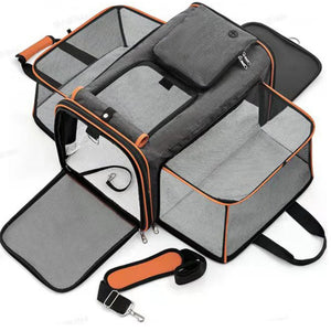 Prodigen Cat Carrier Dog Carriers for Small Dogs Soft Slided Airline Approved Collapsible Pet Travel Carrier, Small