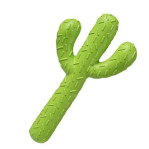 Natural Rubber Spineless Cactus Dog Toy - Green Teeth Cleaning Self-Heeling Toy | Large Dog Simulation Pet Supplies (234g)