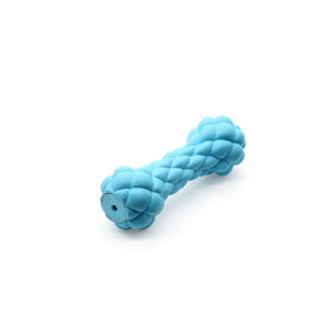 Rubber Chewing Molar Teeth Cleaning Pet Toy Interactive Self-Hi Bubble Sound Dumbbell Dog Bite-Resistant Toys