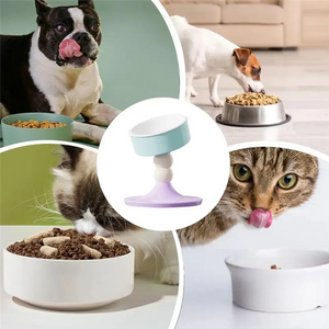 Cat Food Bowl Adjustable Dog Bowl With Stand Rotatable Anti Vomiting Protect Pets Spine Feeding Supplie For Puppy