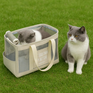 Durable Portable Cat Tote Pouch Mesh Lightweight Pet Handbag Breathable Thickened Pet Tote Bag Pets Supplies