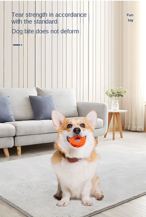 Food Leakage Rubber Pet Tooth Cleaning Bubble Ring Interactive Bite Not Rotten Toy New