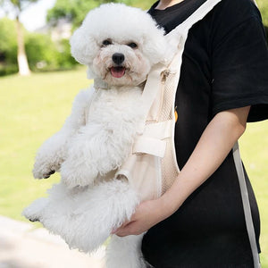 Pet Backpack Loop Shoulder Bag Fashionable Comfortable Breathable Convenient Chest Dog Bag Suitable for Outdoor Traveling