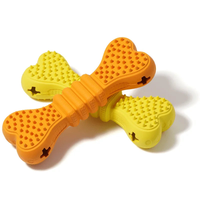 New Soft Spike Bone , Teeth Cleaning Chew Toy Medium Dogs, Durable and Indestructible
