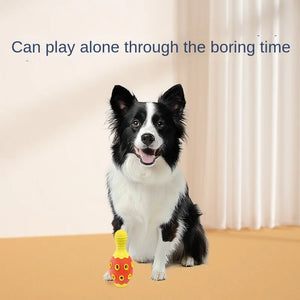 Simulation Bowling Molar Interactive Relieving Stuffy Natural Rubber Food Leakage Bite Medium-Sized Dog Toy