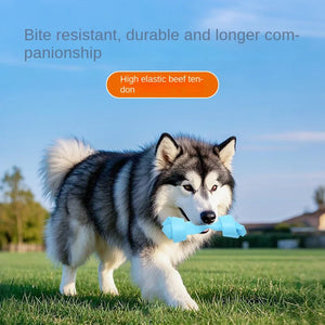 New Dog Bite Not Rotten Teeth Cleaning Dumbbell Molar Elastic Puppy Toy Natural Rubber Pet Toys