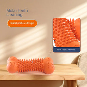 New Dog Toy Cute Happy and Sad Bone Molar Rod Bite Not Rotten Natural Rubber Pet Toys