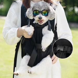 Pet Backpack Loop Shoulder Bag Fashionable Comfortable Breathable Convenient Chest Dog Bag Suitable for Outdoor Traveling