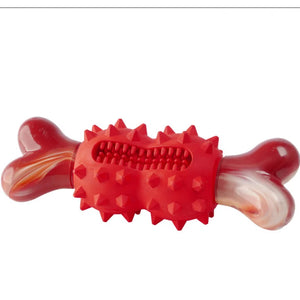 In Stock Natural Rubber Molar Nylon Bone Tooth Cleaning Dog Plastic-Coated Thorn Interactive Self-Hi Relieving Stuffy Toy