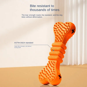 New Soft Spike Bone , Teeth Cleaning Chew Toy Medium Dogs, Durable and Indestructible