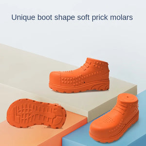 Novelty Molar Simulation Boots Cute Pet Tooth Cleaning Natural Rubber Dog Self-Hi Toy Hot Sale