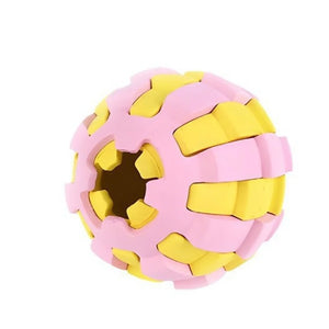 Natural Rubber Material New Ball Leakage Storage Food Medium-Sized Dog Self-Hi Bite Not Rotten Pet Toy