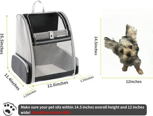 Pet Carrier Bag Breathable Foldable Portable Cat Backpack Outdoor Travel Transport Bag For Cats And Puppy Carrying Pet Supplies