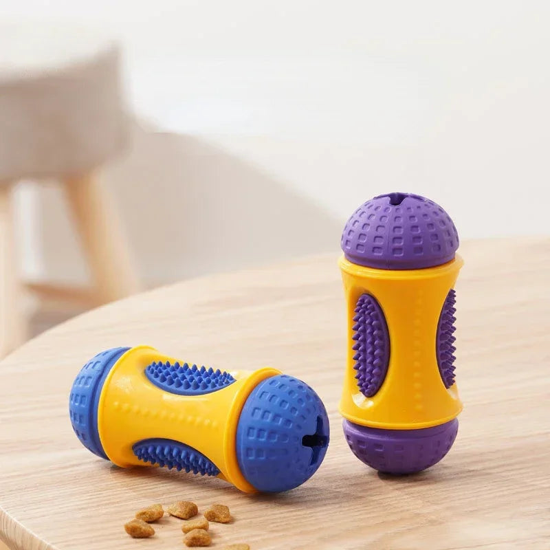 Dog Toy Spill Ball Waist Drum Dog Teeth Cleaning Rubber Toy Card Food Resistant Pet Teeth Cleaning Pet Supplies