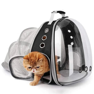 Expandable Cat Carrier Backpack Large Transparent Pet Travel Backpack Bubble Space Capsule Pet Travel Bag, Easy To Use