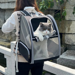 Pet Carrier Bag Breathable Foldable Portable Cat Backpack Outdoor Travel Transport Bag For Cats And Puppy Carrying Pet Supplies