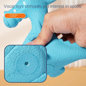 Natural Rubber Sound-Making Dinosaur Teeth Cleaning Dog Interactive Training Boredom Relief Pet Toy