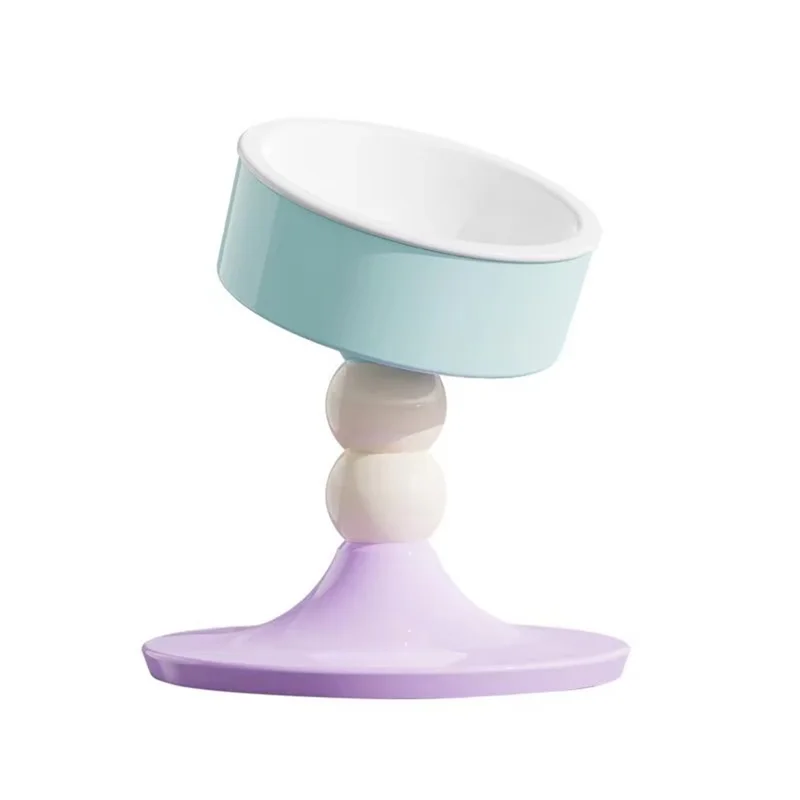 Cat Food Bowl Adjustable Dog Bowl With Stand Rotatable Anti Vomiting Protect Pets Spine Feeding Supplie For Puppy