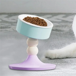 Cat Food Bowl Adjustable Dog Bowl With Stand Rotatable Anti Vomiting Protect Pets Spine Feeding Supplie For Puppy