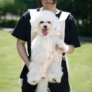 Pet Backpack Loop Shoulder Bag Fashionable Comfortable Breathable Convenient Chest Dog Bag Suitable for Outdoor Traveling