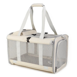 Pet Bag Portable Bag for Outings Foldable Car Shoulder Portable Cat Bag Large Capacity Two Cat Outing Bag