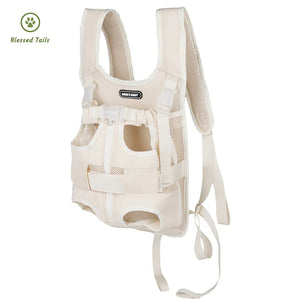 Pet Backpack Loop Shoulder Bag Fashionable Comfortable Breathable Convenient Chest Dog Bag Suitable for Outdoor Traveling