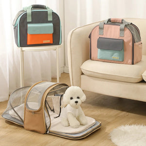 Pet Carrier Backpack Bag for Small Dogs Cats Puppy Kitty Transparent Expandable Breathable Walking Outdoor Travel Products Items