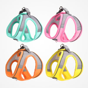 New cat and dog leash light and breathable reflective pet chest strap Bichon anti-breaking dog leash cat leash