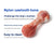 Nylon Serrated Bones Teething Dog Toys Biteproof Interactive Training Release Energy Cleaning Teeth Medium Dog Toys