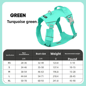 Summer dog's chest and back are light and breathable and waterproof dog leash outdoor dog walking explosion-proof dog rushing
