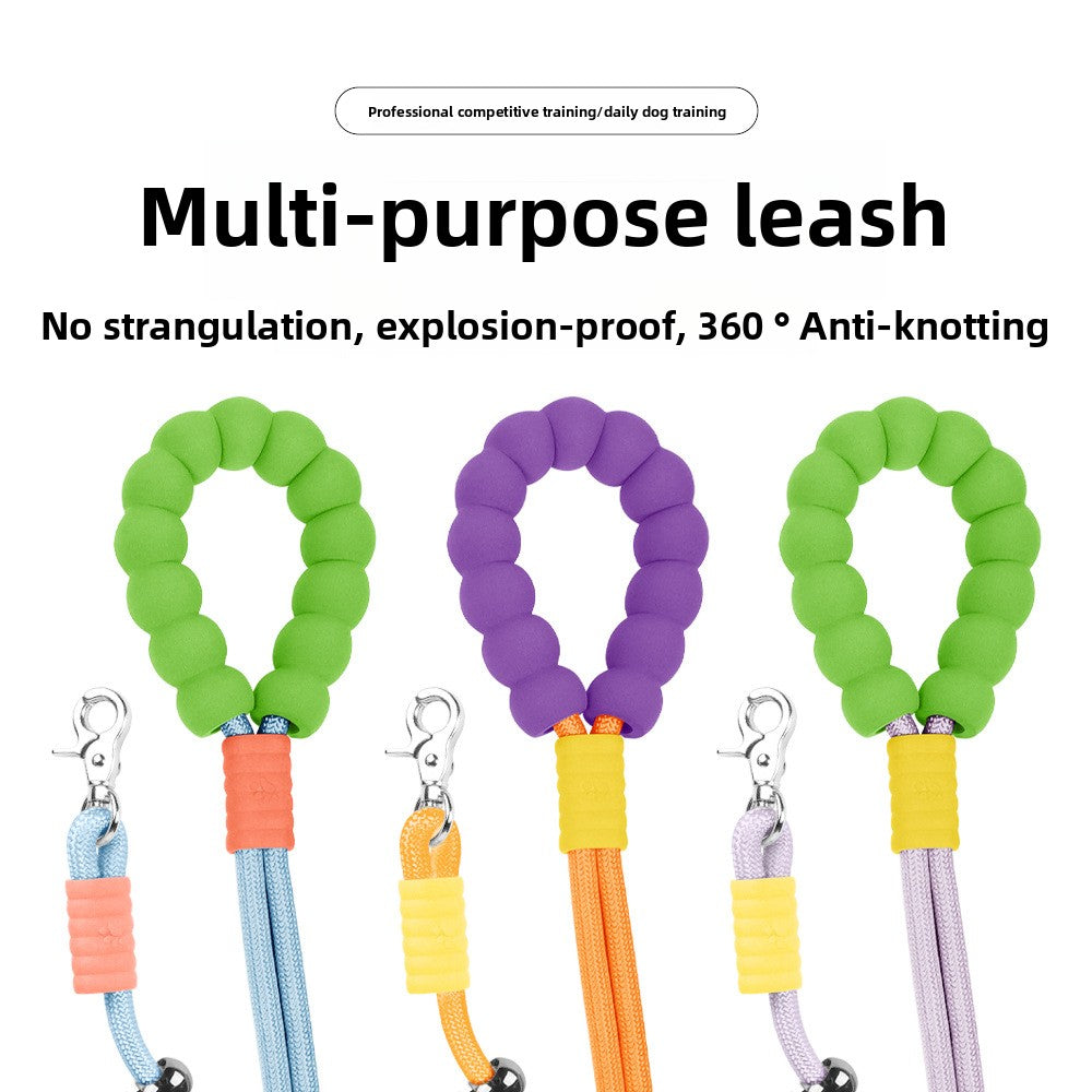 Universal leash for cats and dogs, dopamine explosion-proof traction leash for outdoor large dogs, multi-functional dog leash for dog training, special dog walking leash
