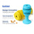 Foot cup medium-sized dog toys interactive training grinding teeth hide food natural rubber bite does not break dog toys