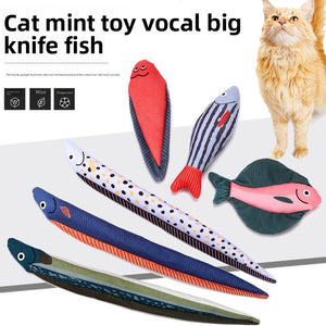 Cat toys rattling paper catnip fish pet plush toys self high boredom simulation fish teasing cat artifacts