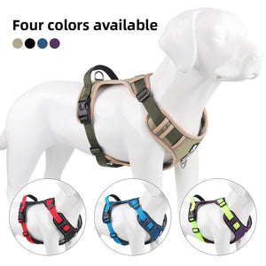 Dog leash explosion-proof large dog chest strap reflective large dog dog leash vest outdoor dog walking leash