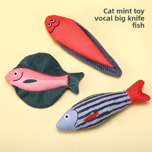 Cat toys rattling paper catnip fish pet plush toys self high boredom simulation fish teasing cat artifacts