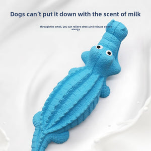 Natural rubber sound crocodile dog toys interactive teeth grinding teeth cleaning self hi bite-resistant pet toys environmental non-toxic