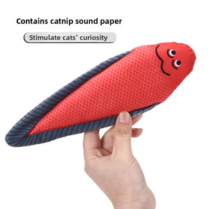 Cat toys rattling paper catnip fish pet plush toys self high boredom simulation fish teasing cat artifacts